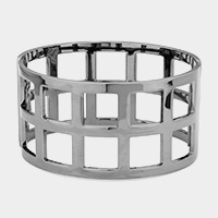 Metal Cage Hinged Bangle Bracelet