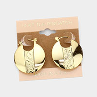 Metal Pin Catch Earrings