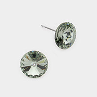 10 mm Round Crystal Stud Earrings