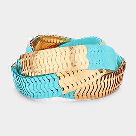 Colored Metal Stretch Bracelet
