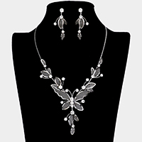 Butterfly Crystal Rhinestone Necklace
