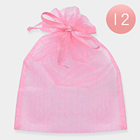 12PCS - Ribbon Organza Gift Bags