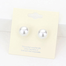 12mm Pearl stud earrings