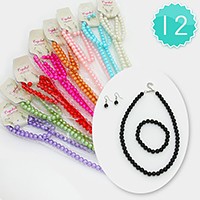 12PCS - pearl necklaces