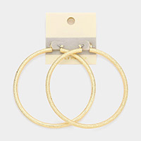 14K Gold Filled Metal Hoop Pin Catch Earrings