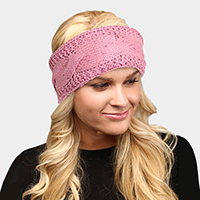 Twisted Tiny Sequin Soft Knit Headband