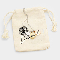 Dream Wish Believe _ Triple Disc Necklace Gift Bag Set