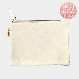 Plain Cotton Canvas Eco Pouch Bag