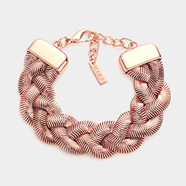 Metal Chain Braided Bracelet
