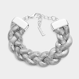Metal Chain Braided Bracelet