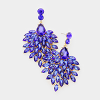 Marquise Oval Cluster Shourouk Earrings