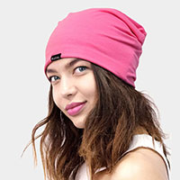Solid Satin Lined Beanie Hat