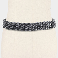 Shimmery Braid Cord Belt