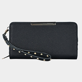 Faux Leather Zipper Wallet
