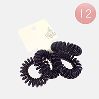 12 Set Of 4 - Stretchable Hair Coils Band