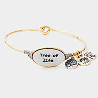 Tree of Life Charm Hook Bracelet 