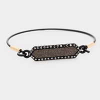 Glitter Rhinestone Hook Bracelet 
