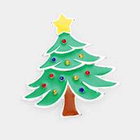 Enamel Christmas Tree Pin Brooch