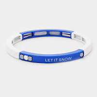 Let it Snow Stretch Bracelet