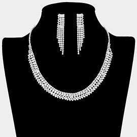 Crystal Rhinestone Collar Necklace