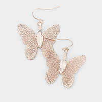 Gold Dipped Sterling Silver Post Butterfly Earrings