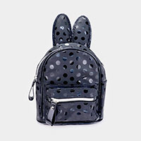 Polkadot Cute Bunny Ears Mini Backpack Bag