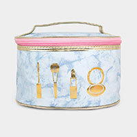 
Marble Round Make up Pouch Bag 