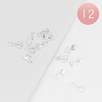 12PCS - Metal Pendant / Necklace Connectors
