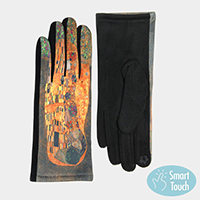 The Kiss Print Smart Touch Gloves