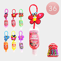36PCS - Hand Sanitizer with Butterfly Silicone Holders