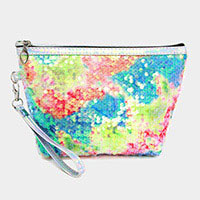 Colorful Glitter Sequin Cosmetic Pouch Bag