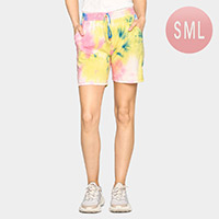 Tie Dye Print Relaxed Shorts