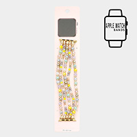 Apple Watch Faceted Beaded Stretch Strap Band