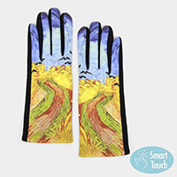 Wheatfield with Crows Vincent Van Gogh Smart Gloves