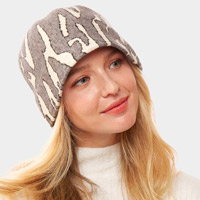 Animal Patterned Soft Fabric Bucket Hat