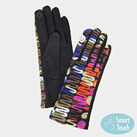 Multi Color Yarn Smart Touch Gloves