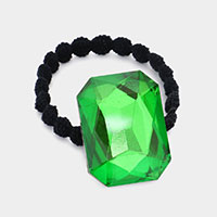 Crystal Octagon Accented Stretch Hair Band