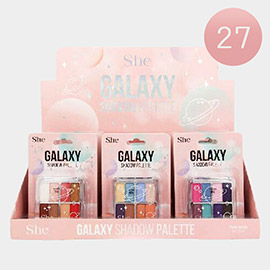 27PCS - 8 Colors Galaxy Shadow Palettes