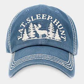 EAT.SLEEP.HUNT Reindeer Vintage Baseball Cap