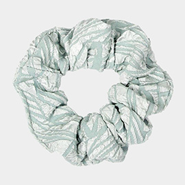 Abstract Textured Scrunchie Hair Band