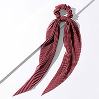 2PCS - linear Solid Pony Hair Band / Scarf