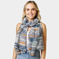 Abstract Printed Oblong Scarf