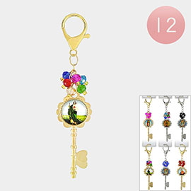 12PCS - Jesus Virgin Mary Accented Keychains