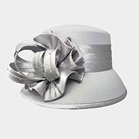 Bling Bow Accented Dressy Hat