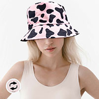 Cow Patterned Reversible Bucket Hat