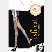 Butterfly Detailed Fishnet Pantyhose Tights