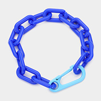 Resin Open Oval Link Bracelet