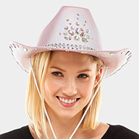 Bling Hologram Western Cowboy Hat