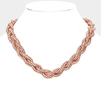 Bling Braided Necklace