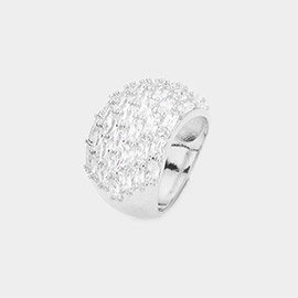 CZ Stone Pave Ring